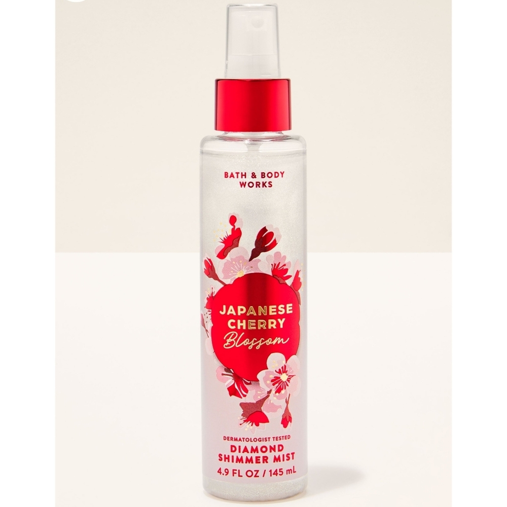 Bath & Body Works Japanese Cherry Blossom Diamond Shimmer Mist NEW